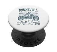 Bonneville Salt Flats Motorcycle Racing Biker Birthday 1951 PopSockets Adhesive PopGrip