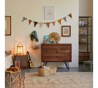 Bonnie - Children's chest of drawers in solid sheesham Brown