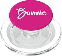 Bonnie Girls Name Daughter Mom Granddaughter Pink White PopSockets PopGrip for MagSafe