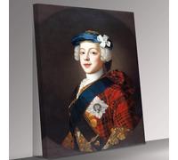 Bonnie Prince Charlie Canvas Wall Art Picture Print Ready To Hang Stretched Over A Frame - 18 x 12 inch / 45 x 30 cm Supersize Available- Dining Room Décor