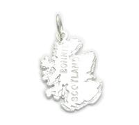 Bonnie Scotland sterling silver charm .925 x 1 Scottish Maps charms