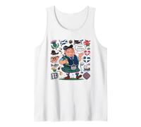 Bonnie Scottish Flag Love Scotland Thistle Heather Print Tank Top