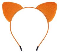Bonnie Z. Leonardo Fine Velvet Cat Ears Headband Orange