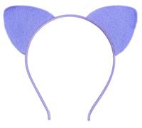 Bonnie Z. Leonardo Fine Velvet Cat Ears Headband Violet Blue