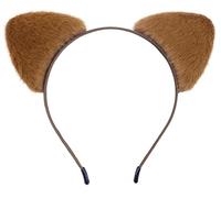 Bonnie Z. Leonardo Fluffy Cat Ears Headband Dark Brown Cat Ears