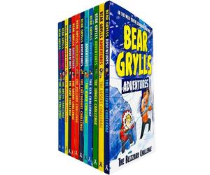 Bonnier Zaffre Bear Grylls Complete Adventure Series 12 Books Collection Set