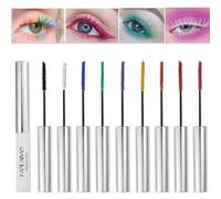 BONNIESTORE 9 Colors Waterproof Color Mascara, Colored Lashes Mascara Variety Pack Mascara Eyeliner Charming Long Lasting Mascara for Eyelash Eye Makeup