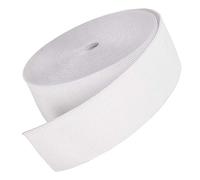 Bonnin® Black and White Quality Strong Flat Woven Elastic 50 mm, 2 inches Wide Stiff Strong Flexible in Various Size (White, 2 Meter)