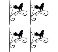 4 x Cockrell Hanging Basket Wall Bracket Garden Garage Plant Mount Holder Brackets