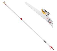 Bonnlo 180-300cm Extendable Long Reach Pruner, Telescopic Pole Saw with RazorSharp Carbon Steel Blade, Telescopic Fruit Picker, Lightweight Tree Trimmers