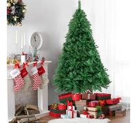 Bonnlo 4 Ft Unlit Artificial Christmas Tree Xmas Pine Tree Holiday Decorations with Sturdy Metal Legs, Full 346 Tips Branch for Indoor and Outdoor