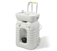 Bonnlo 45L Portable Sink, Rolling Hand Wash Station with Towel Holder & Soap Dispenser & Wheels, Camping Sink for Outdoor Events, Worksite, Market Stall
