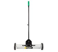 Bonnlo 61 CM/ 24-inch Rolling Magnetic Pick-Up Sweeper | 23 KG/ 50 Lbs Capacity, with Quick Release Latch & Telescoping Handle, for Nails Needles Screws Collection, Easy Cleanup