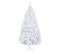 Bonnlo 7ft/210cm White Artificial Christmas Tree Xmas Full Tree Holiday Decorations for Home Office Party w/950 Branch Tips, Sturdy Metal Stand