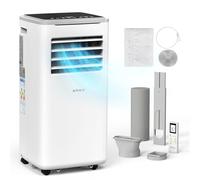 Bonnlo 9000BTU Portable Air Conditioner, 5-in-1 Air Conditioning Unit, Heater 7000BTU, Dehumidifier, Sleep Mode, Fan 2 Speeds - Remote Control and Digital Display, 24H Timer, w/400cm Window Seal Kit
