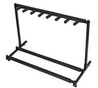 Bonnlo Multi Guitar Stand, 7 Holder Foldable Universal Guitar Rack Black, Portable Guitar Holder Display Rack for Multiple Guitars Bass (7 Holder)
