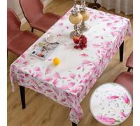 Bonnorth Cotton Linen Printing Tablecloth, Rectangular Fabric Decorative Rustic Dust-Proof Tablecloth, Washable Heavy Spill Poof Farmhouse Tablecover for Kitchen, Dining Room ( Magnolia 52" X 70" )