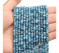 Bonny BOXX 1 Strand (150PCs) Natural 2 * 4mm Apatite Rondelle Beads, Natural Abacus Disk Stone Beads Loose Spacer Gemstone for DIY Bracelet Necklace Jewelry Making