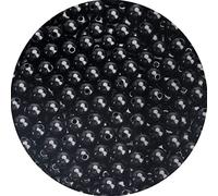 500PCs 8MM Smooth Black Acrylic Round Beads for Necklace and Bracelet Making, Crafting Supplies