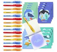 BONNYCO Invisible Ink Pen and Notebook, Pack 16 Sea Animals Ocean Party Bags Fillers, Pinata Toys | Birthday Decorations | Stocking Fillers for Kids Birthday | School Prizes, Gifts for Children