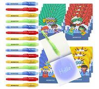 BONNYCO Invisible Ink Pen and Notebook, Pack 16 Superhero Superhero Party Bags Fillers, Pinata Toys | Birthday Decorations | Stocking Fillers for Kids Birthday | School Prizes, Gifts for Children