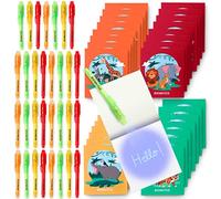 BONNYCO Invisible Ink Pen and Notebook, Pack 32 Jungle Animals Party Bags Filler, Pinata Toys | Jungle Birthday Decorations | Stocking Fillers for Kids Birthday | School Prizes, Gifts for Children