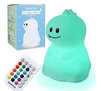 BONNYCO Night Light Kids with Remote and Touch Control 16 Colours. Dinosaur Baby Night Light with Timer, Kids Lamp Silicone BPA Free. Cute Lamp Nightlights for Bedroom, Gifts for Boys Girls
