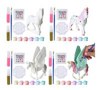 BONNYCO Unicorn Gifts for Girls Unicorn Party Bag Fillers for Kids, Painting Craft Kit Pack 4 Kids' Party Favours Girls Toys, End of Year Gifts for Children, Pinata Filler | Return Gifts, Prizes