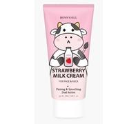 BONNYHILL - Strawberry Milk Cream | For Face & Neck | Firming & Smoothing | 170ml [Imperfect Box]