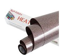 Bonnyhtv Confetti Glitter HTV Heat Transfer Vinyl Roll, Iron on Vinyl for Cricut & Silhouette Cameo, 12" x 5ft for T-Shirts Gifts (Confetti)