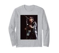 Bono Of U2 On Zoo TV Tour 1993 Cardiff Arms Park Long Sleeve T-Shirt