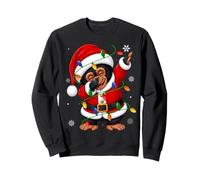 Bonobo Christmas Lights Fun Animal Dab Dance Santa Xmas Sweatshirt