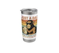 Bonobo Papa Just A Dad Who Always Came Back with The Milk Stainless Steel Insulated Tumbler