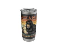 Bonobo Papa Just A Dad Who Always Came Back with The Milk Stainless Steel Insulated Tumbler