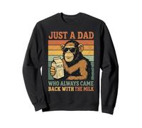 Bonobo Papa Just A Dad Who Always Came Back With The Milk Sweatshirt