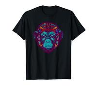 Bonobo Psychedelic TShirt - Quirky Shaman Rave Vibe Tee T-Shirt