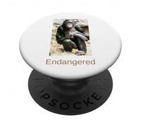 Bonobo Shirt Endangered Bonobo Endangered Great Ape PopSockets Adhesive PopGrip