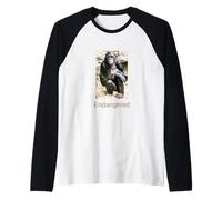 Bonobo Shirt Endangered Bonobo Endangered Great Ape Raglan Baseball Tee