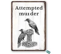 Bonoff Attempted Murder Mystery True Crime Vintage Decor Poster Wall Art Decor Metal Sign Poster 8X12 Inches