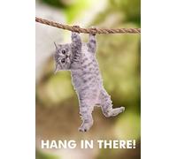Bonoff Cat Hang In There! Cat Retro Vintage Decor Poster Wall Art Decor Metal Sign Poster 8X12 Inches