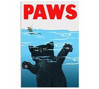 Bonoff Cat Paws Poster Vintage Metal Tin Sign Retro Garage Sign Man Cave Wall Decor Old Auto Shop Poster Gas Station Sign 12x16inches