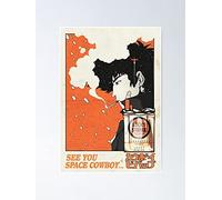 Bonoff Cowboy Bebop Poster, Antique Metal Tin Sign Wall Decor for Home Cafe Bar Club Men Cave Sign Gift Brand Plaque Metal Tin 5.5x8inch