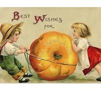 Bonoff Cute Vintage Thanksgiving Greeting Holiday Vintage Metal Tin Sign Retro Garage Sign Man Cave Wall Decor Old Auto Shop Poster Gas Station Sign 5.5x8inches