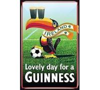 Bonoff Ireland Lovely Day for a Guinness， Antique Metal Tin Sign Wall Decor for Home Cafe Bar Club Men Cave Sign Plaque 5.5x8inch Metal Tin