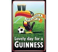 Bonoff Ireland Lovely Day for a Guinness Vintage Metal Tin Sign Iron Painting Retro Signs for Home Coffee Kitchen Outdoor Wall Decor 5.5x8inch