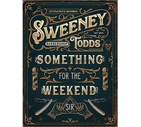 Bonoff New Retro Sign Sweeney Todds Barbershop Barbers Metal Wall Sign Plaque Gift Art Metal Sign 8X12 Inches