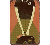 Bonoff Northern Soul Girl Limited Edition Decorfor Men Women Decor Vintage Decor Poster Wall Art Decor Metal Sign Poster 8X12 Inches