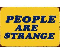 Bonoff People are Strange Vintage Outhouse Vintage Metal Sign Garage Sign Garage Home Wall Decor Poster Retro Vintage 5.5x8inch Tin Sign