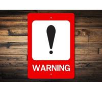 Bonoff Strong Custom Warning Sign, Warning Wall Sign, Warning Sign, Metal Custom Sign, Metal Gift, Aluminum Warning Sign, Warning 12x8inch Tin Sign