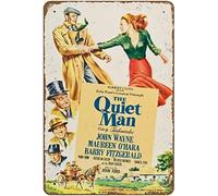Bonoff The Quiet Man Movie Poster Novelty Tin Sign Metal Poster Wall Funny Man Cave Cool Wall Door Plaque New Warning Sign Aluminum Metal Tin Metal Sign Stylemetal SignMetal Sign 8X12 Inches